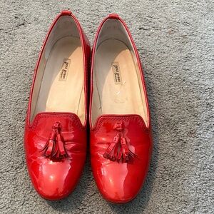 Women's Red Loafers